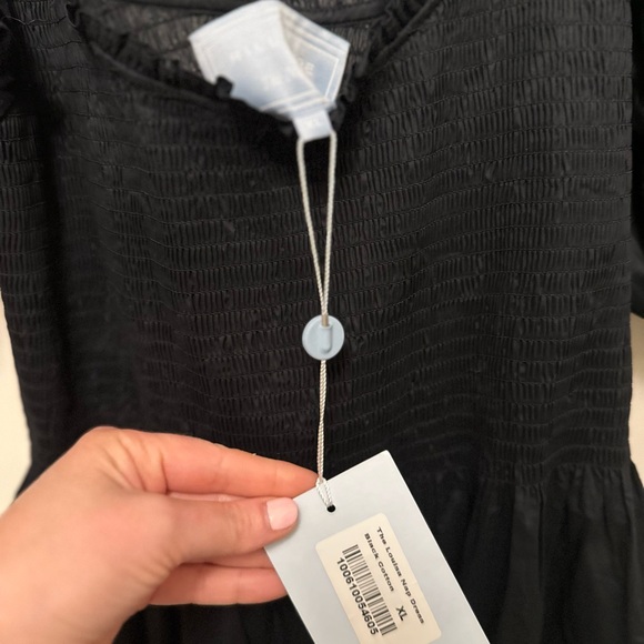 Hill House Louisa Nap Dress Black Cotton XL - Picture 3 of 3